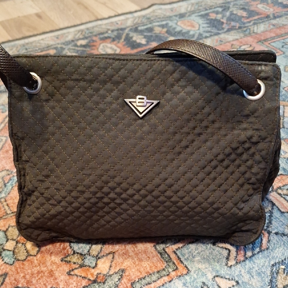 Brown Quilted Bottega Veneta Crossbody Bag